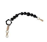Catena for borsetta Catena for accessori for borse da donna Catena for accessori in resina acrilica a contrasto nero Parti for polsini artigianali Catene for manici for borse di ricambio for donne Cat