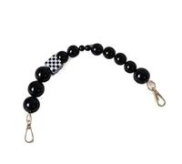 Catena for borsetta Catena for accessori for borse da donna Catena for accessori in resina acrilica a contrasto nero Parti for polsini artigianali Catene for manici for borse di ricambio for donne Cat