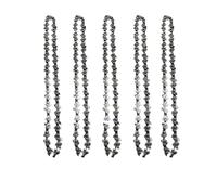 Catena for mini motosega, 8 pollici, attacco 1/4"P, sega elettrica, 45 nodi, 22 coltelli, lama for sega, barra for mini sega senza fili, guida for catena, motosega for tronchi(5pcs 8-inch Chain)