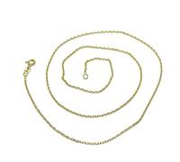 Catena forzata in oro giallo da 18 kt di 50 cm di lunghezza, forte e apparente, Oro, non applicabile