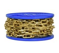 Catena genovese martellata Ø 2 mm, interno maglia 17 mm x 5 mm, 60 mt, ottonata