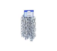 Catena Genovese Pretagliata, Catena a Maglia Saldata in Acciaio Zincato per Sospensione, Fissaggi, Usi Domestici, Guinzaglio, Quadri, Carico di lavoro Max 8 kg.(Ø 6 mm. - 5 mt.)