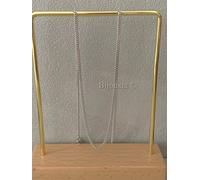 Catena Gourmette Robusta Argento 925 Rodio Lunghezze Scelta 40/42/45/50/55/60CM