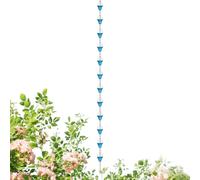 Catena grondaia a dodici coppe | 12 tazze metalliche decorative robuste per grondaie,Sostituzione catena grondaia | per drenaggio acqua piovana all'aperto giardino cortile paesaggio