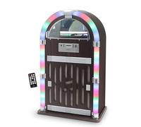 Catena HiFi Jukebox Retro 60W con giradischi in vinile, Bluetooth, CD, FM + telecomando