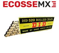 Catena Honda DID Oro/Nero 520 X 120 L Alta Qualità CRF250R CRF450R 02-23
