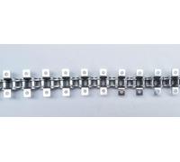 Catena in acciaio inossidabile con piastra di piegatura singola e doppia da 1,5 M 06B for trasmissione industriale a rulli trasportatori(06B Double Wings)