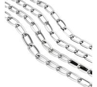 Catena In Acciaio Inox Catena In Acciaio Inossidabile 304 Resistente for Il Sollevamento Di Hardware Decorativo for Esterni Sospesi 1/3/5/10M(2mm thick,3 Meter)