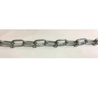 Catena in acciaio zincata agganciata genovese venduta a metri ø filo 2mm 1mt 5mt