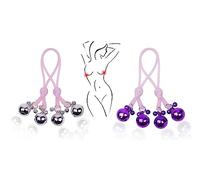 Catena In Metallo Con Campanelli Di Colore (viola E Rosa), Ideale Per Attività Sportive In Coppia In Famiglia, Regali Per Le Vacanze, Utilizzo Prolungato, Miglioramento Del Flusso Sanguigno.