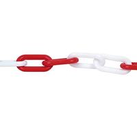 Catena in plastica 2,5 mt da 6mm colore Bianco/Rosso