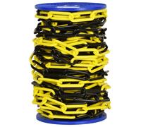 Catena in plastica giallo - nera, Ø 6 mm - 25 mt, recinzione e segnalazione