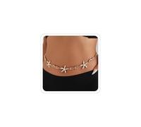 Catena in vita a conchiglia per le donne Catena in vita a sirena Accessori da spiaggia estivi Oro Sea Shell Pirata Plus Size Stella marina Delicata estate Beach Body Chain Gioielli