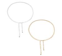 Catena In Vita Da 2 Pezzi Per Donna, Catena In Vita In Metallo Alla Moda, Catena In Vita Boho Regolabile, Cintura A Catena In Oro E Argento, Cintura A Catena Per Donna, Cintura Per Vestito
