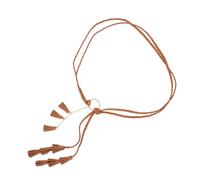 Catena in Vita in Corda Intrecciata Cintura in Macramè Donne Con Cintura Marrone Cinture Ricamate Per Donna Cintura Da Donna Cintura in Pelle Scamosciata Cintura Larga Coffee Lega VALICLUD