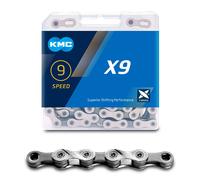 Catena per bicicletta KMC X9 x114 grigio/argento