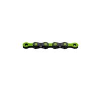 CATENA KMC DLC12 WAXED 12 VELOCITA' 126 MAGLIE NERO VERDE PER BICICLETTA