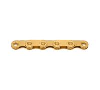 CATENA KMC X FLAT TOP WAXED TI-N 12-13 VELOCITA 126 MAGLIE ORO PER EBIKE
