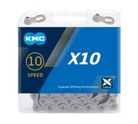 Catena KMC X10 10 velocità 114 Maglie Grigio