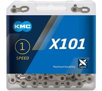 Catena KMC X101 1 velocità 112 maglie 1/2x1/8 Singlespeed Fixie argento BMX