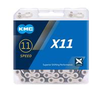 Catena KMC X11 a 11 velocità (la confezione può variare) Silver / Black STANDARD