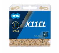 CATENA KMC X11EL EXTRA LIGHT Ti-N GOLD 114 MAGLIE 11V ORO