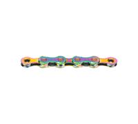 Kmc X12 Waxed 12s Chain Multicolor 126 Links / 12s Aurora Blue