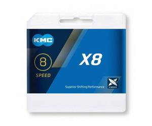 Catena KMC x8 Collegamenti 8v Cromato
