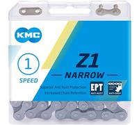 Catena KMC Z1 NARROW EPT 1 maglie 112 maglie single speed fixie argento 1/2x3/32