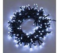 CATENA LINEARE MINILUCCIOLE A LED SERIE 'TL-C' 200 led l.bianca - 10 mt. (8+2)