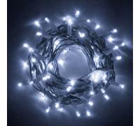 Catena luci di Natale 10 metri 100 Maxi Led Bianco Ghiaccio Flash Ghiaccio IP44