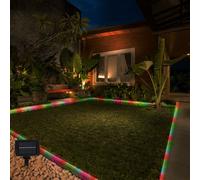 Catena Luci Esterni Lampada Solare Giardino Decorative Chiodi 50x LED Colorato [EEK: Non valutato]