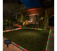 Catena Luci Esterni Lampada Solare Giardino Decorative Chiodi 50x LED Colorato [EEK: Non valutato]