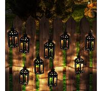 Catena Luci Lampada per Esterni Solare 10x Lanterna Orientale da Balcone LED