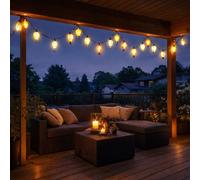 Catena Luci Lampada Solare per Esterni Aerostati Aria Calda Giardino LED 2er Set [EEK: Non valutato]