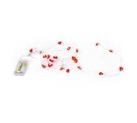 Legami - Filo di Luci Led a Forma di Cuore, Love at First Light, Lunghezza 190 cm, con 20 Led a Forma di Cuore, Filo Luminoso Color Argento, Colore Luce Bianco Caldo