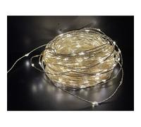 CATENA LUMINOSA 180 GOCCE LED C/GIOCHI BIA CALDO