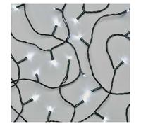 CATENA LUMINOSA 180 LED LUCE FREDDA 18MT 8 GIOCHI DI LUCE INTERNO ESTERNO D4AC09