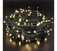 Catena Luminosa 300 Luci LED Lucciole Bianco Caldo Controller 8 Funzioni Esterno