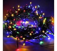 Catena Luminosa 300 Luci LED Lucciole Multicolore Controller 8 Funzioni Esterno