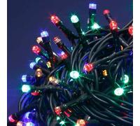 Catena Luminosa 500 Luci LED Lucciole Multicolore Controller 8 Funzioni Esterno