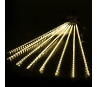 Catena luminosa a basso voltaggio a pioggia di meteore-0.3m, luce calda, 3m+5m,
