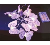Catena Luminosa A Batteria 10 Farfalle Rosa Luce Calda D2685 Pre Qu Italia