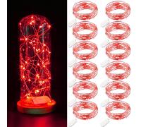 Catena luminosa a batteria 12 pezzi 2 m 20 LED impermeabile per camera da letto