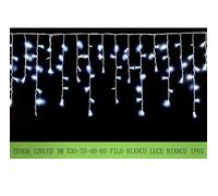 Tenda Luminosa Da Esterno IP65 3MT Con 120 Luci Led Blu Effetto Cascata Con Conn