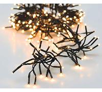 Catena luminosa a LED bianca calda con timer - 8 m/400 LED - Illuminazione per albero di Natale con funzione dimmer - Luce decorativa per esterni ed interni