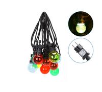 Catena luminosa a Led decorativa 8 metri 10 sfere trasparenti Multicolore a luce fissa Aigostar