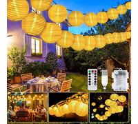 Catena luminosa a LED per esterni, 40 x 8 modalità, luci a LED, funzionamento USB/a batteria e IP65, impermeabile, con timer per giardino, cortile, matrimonio, decorazione festiva