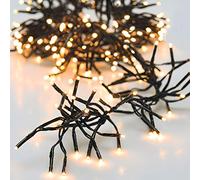 Catena luminosa con 3000 LED bianco caldo 22m 8 effetti di luce indoor e outdoor