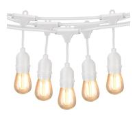 CATENA LUMINOSA CORDONIERA PENDENTE DA ESTERNO 10 METRI 10 LAMPADINE OPZIONALE